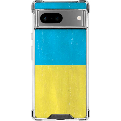Ukraine Flag Distressed Google Pixel 8 Clear Case